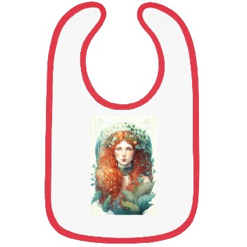 Discover druid red hair spring forest elf nature fairy Bibs