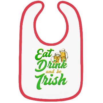 Discover Eat Drink and be Irish beer St. Patrick's Day Bibs