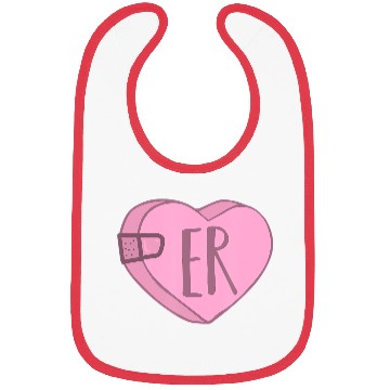 Discover Cute ER Nurse Candy Heart Bibs