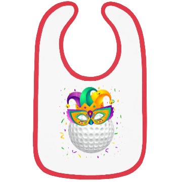 Discover Golf Ball Mardi Gras Bibs