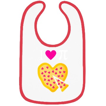 Discover I Love Pi Pizza Math Teacher Bibs