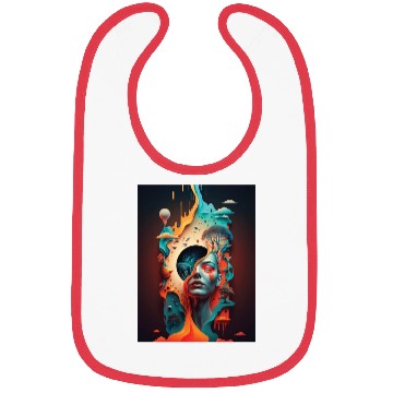 Discover Surreal Girl Dream Poster Bibs