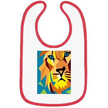 Discover Abstract Geometric Lion Bibs