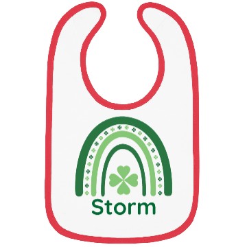 Discover Storm Clover Charm Boho Rainbow Bibs