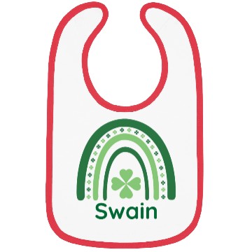 Discover Swain Clover Charm Boho Rainbow Bibs
