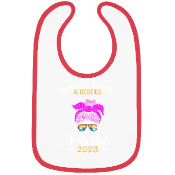 Discover Beaches Booze Besties Florida 2023 Spring Break Bibs