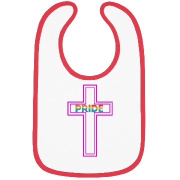 Discover Pride Cross pride month Bibs