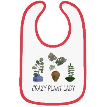 Discover Crazy plant lady Bibs