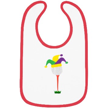 Discover Golf Ball Hat Fun Mardi Gras Bibs