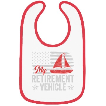 Discover Retirement Vehicle Sailor Sailboat Bibs