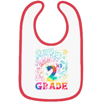 Discover 2nd Grade Tide Dye Second Grade Back To School Bibs