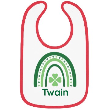 Discover Twain Clover Charm Boho Rainbow Bibs