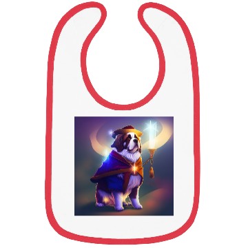 Discover Saint Bernard Dog as a Wizard Bibs