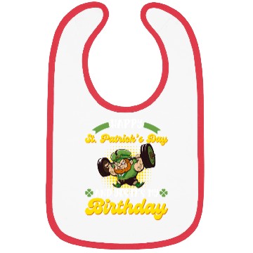 Discover Birthday on St. Patrick's Day Bibs