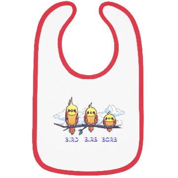 Discover Bird Birb Borb Funny Birdwatching Cute Birds Lover Bibs
