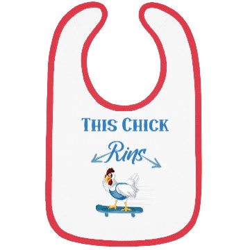 Discover Runs Saying Running Chicken Bibs
