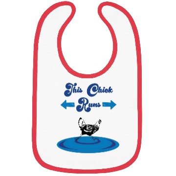 Discover Runs Saying Running Chicken Bibs