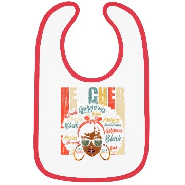 Discover Black Smart Teacher Afro Love Melanin African Amer Bibs