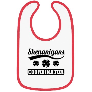 Discover Shenanigans Coordinator Shamrock St. Patrick's Day Bibs