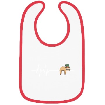 Discover Happy St Patrick's Day Sleeping Sloth Gift Bibs