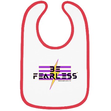 Discover Be Fearless Flag w/Bolt (white text) Bibs