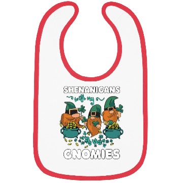 Discover Shenanigans With My Gnomies St Patricks Cartoon Bibs