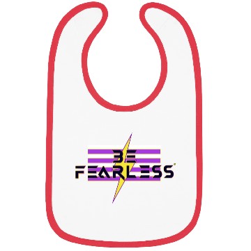 Discover Be Fearless Flag w/Bolt (white text) Bibs