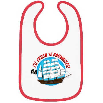 Discover Pirate ship Bibs