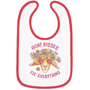 Discover Spreading Love Laughter Goat Kisses Fix Everything Bibs