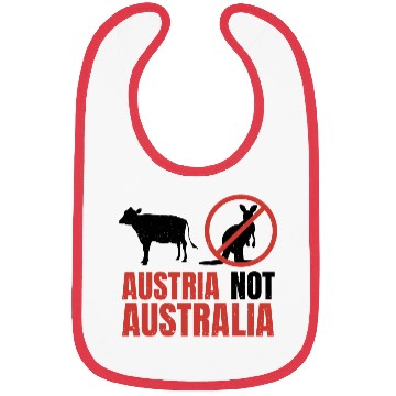 Discover Austria Not Australia Kangaroos Funny Pun Bibs