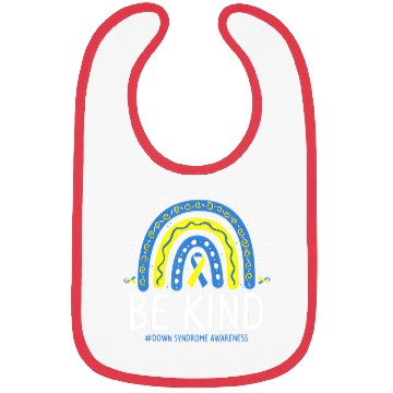 Discover Be Kind Rainbow World Down Syndrome Awareness Day Bibs