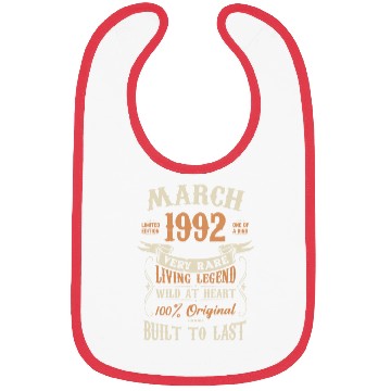 Discover March 1992 Birthday Surprise Bibs