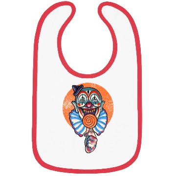 Discover Horror Candy Corn Clown Bibs