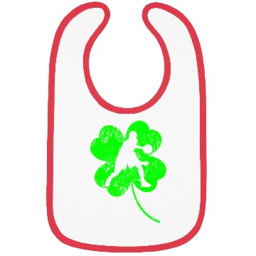 Discover Basketball St. Patrick's day shamrock Bibs