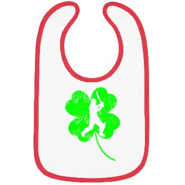 Discover Cricket St. Patrick's day shamrock Bibs