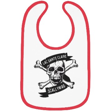 Discover Michigan Lake St Clair Pirate Skull Bones Boating Bibs