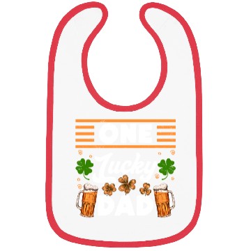 Discover One Lucky Dad Beer St Patrick's Day Daddy Bibs