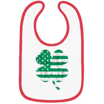 Discover USA Shamrock St. Patrick's Day USA Bibs