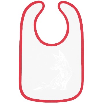 Discover Elegant Fox Portrait In Tattoo Lines Ink Bibs