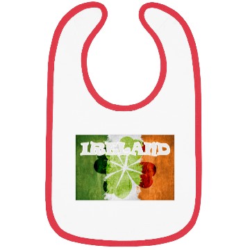 Discover St Patrick's Ireland Flag four leaves Clover Bibs