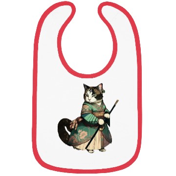 Discover Cat Dressed as Mulan Bibs