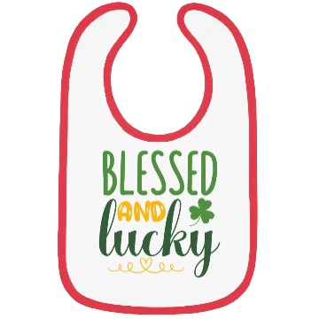 Discover blessed and luckyStPatricks Bibs