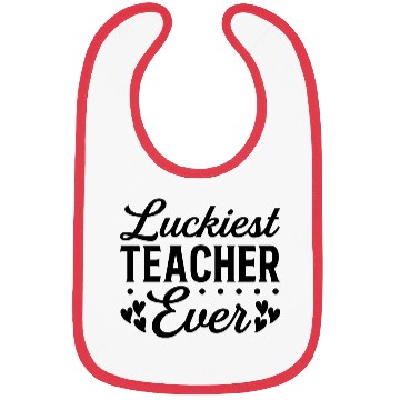Discover Luckiest Teacher Ever Bibs