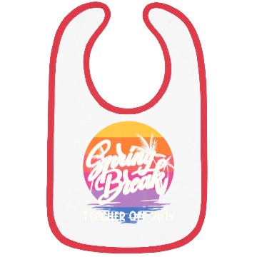 Discover Spring Break Squad Retro Spring Break Teacher Bibs