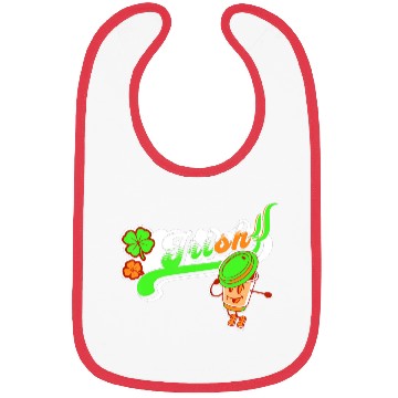 Discover Irish Creamer Coffee Lover Shamrock Clover Leprech Bibs
