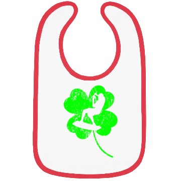 Discover Kitesurfing St. Patrick's day shamrock Bibs