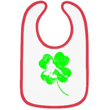 Discover Curling St. Patrick's day shamrock Bibs