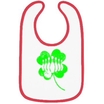 Discover Bowling St. Patrick's day shamrock Bibs