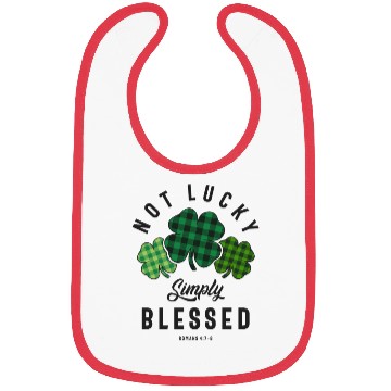 Discover Not Lucky Simply Blessed St Patricks Day Bibs