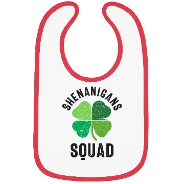 Discover Shenanigans Squad St Patricks Day Bibs